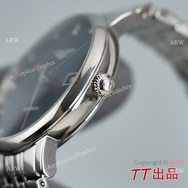 AAA Copy Longines Elegant Sunray Blue Diamond Dial Stainless Steel 8215 Movement AAA Copy Longines Elegant Sunray Blue Diamond Dial Stainless Steel 8215 Movement
