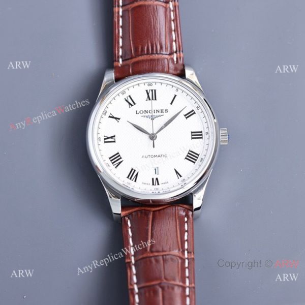 Swiss Quality Copy Longines Master 40 Date Brown Leather Strap Watches Citizen 8215 Movement Swiss Quality Copy Longines Master 40 Date Brown Leather Strap Watches Citizen 8215 Movement