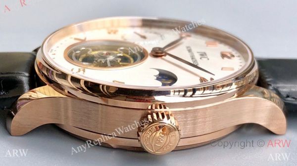 Swiss Grade 1 IWC Portugieser Tourbillon Edition Copy Watch IWC Grand Complications Rose Gold 42mm Swiss Grade 1 IWC Portugieser Tourbillon Edition Copy Watch IWC Grand Complications Rose Gold 42mm
