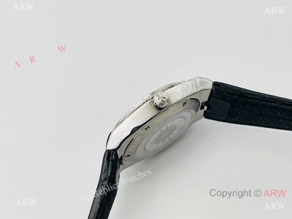 Swiss Grade 1 Vacheron Constantin Overseas Black Diamond Watch Swiss Quartz Movement Swiss Grade 1 Vacheron Constantin Overseas Black Diamond Watch Swiss Quartz Movement