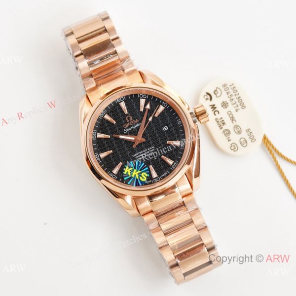 Swiss Quality Omega Aqua Terra 150m Citizen 8215 Rose Gold Leather Strap Watches 41.5mm Swiss Quality Omega Aqua Terra 150m Citizen 8215 Rose Gold Leather Strap Watches 41.5mm