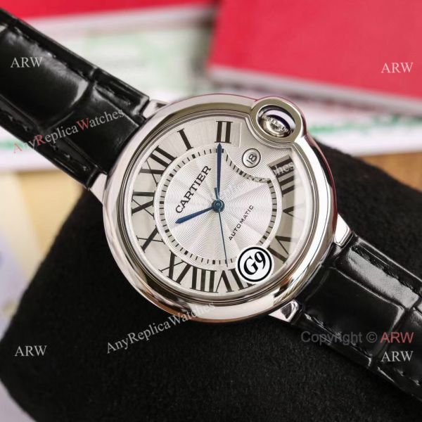 Fake Balloon Blue Cartier White Dial G9 Watch Black Leather Strap For Man Or Lady Fake Balloon Blue Cartier White Dial G9 Watch Black Leather Strap For Man Or Lady