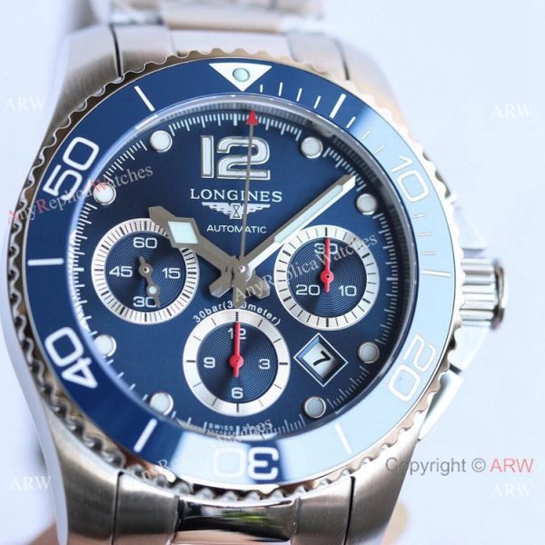 Swiss Replica Longines Hydroconquest 7750 Chronograph TWF Ss Blue Dial Watch 41mm Swiss Replica Longines Hydroconquest 7750 Chronograph TWF Ss Blue Dial Watch 41mm