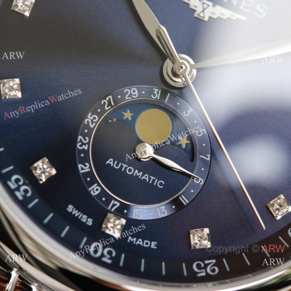 (GF) Swiss Grade Longines Master Moon phase Watch L899.5 Movement Blue Face (GF) Swiss Grade Longines Master Moon phase Watch L899.5 Movement Blue Face