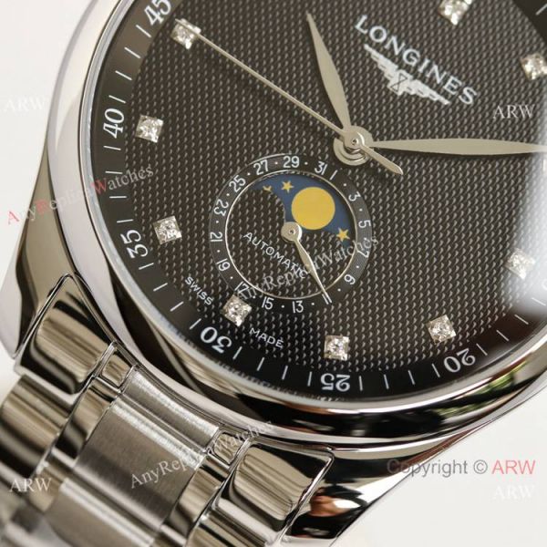 (GF) Swiss Longines Master Black Moon phase 40mm Watch L899.5 Movement (GF) Swiss Longines Master Black Moon phase 40mm Watch L899.5 Movement