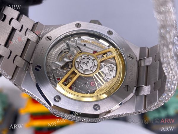 Iced Out Audemars Piguet Royal Oak Swiss Replica Watch Middle East Arabic Face Iced Out Audemars Piguet Royal Oak Swiss Replica Watch Middle East Arabic Face