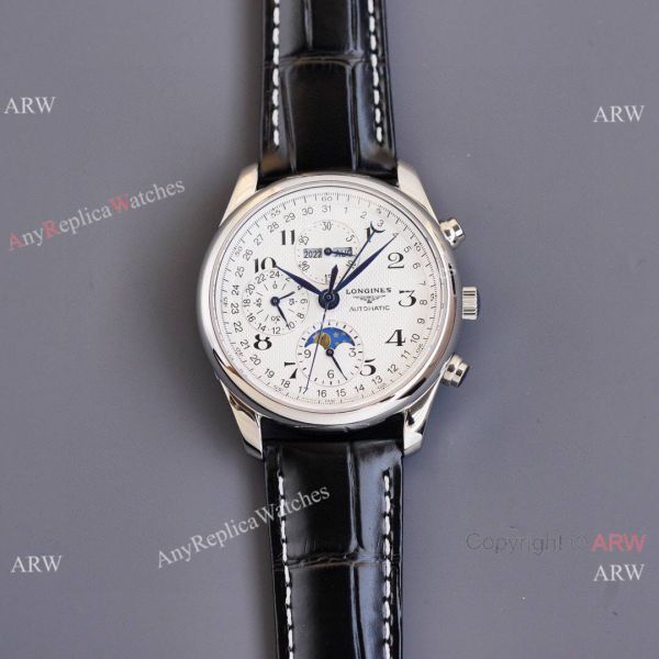 Replica Longines Master Collection Moonphase Leather Strap 40MM Watch With Arabic Markers Replica Longines Master Collection Moonphase Leather Strap 40MM Watch With Arabic Markers