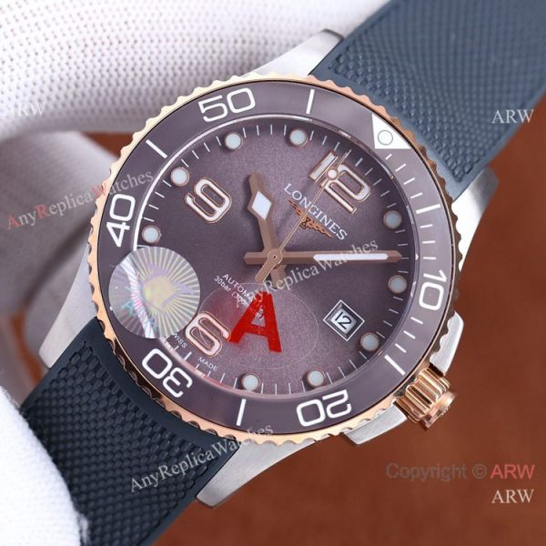 Best Replica Longines Hydroconquest Two Tone Rose Gold Purple Ceramic Watch 41mm Best Replica Longines Hydroconquest Two Tone Rose Gold Purple Ceramic Watch 41mm
