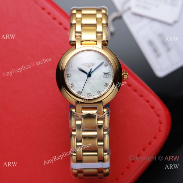 Swiss Quartz Longines PrimaLuna Ladies Watch 2-Tone White MOP Dial Swiss Quartz Longines PrimaLuna Ladies Watch 2-Tone White MOP Dial
