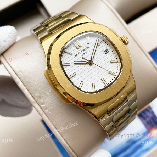 Swiss Quality Patek Philippe Nautilus 8215 Yellow Gold Black Face 42mm Swiss Quality Patek Philippe Nautilus 8215 Yellow Gold Black Face 42mm