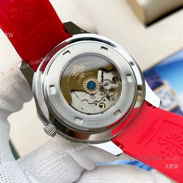 Swiss Quality Copy Patek Philippe Aquanaut Citizen 8215 Watch Red Rubber Strap Swiss Quality Copy Patek Philippe Aquanaut Citizen 8215 Watch Red Rubber Strap