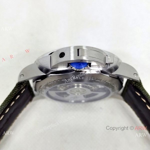 Copy Panerai PAM00535 GMT Watch Green Recycled PET Nylon Strap Copy Panerai PAM00535 GMT Watch Green Recycled PET Nylon Strap