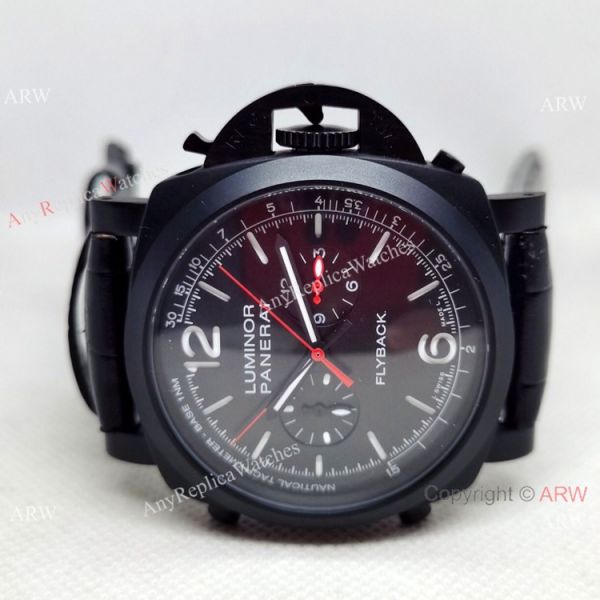 New Faux Panerai Luminor Flyback PAM01298 44mm Blacksteel New Faux Panerai Luminor Flyback PAM01298 44mm Blacksteel