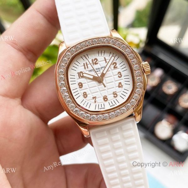 Replica Patek Philippe Lady-Aquanaut Watch Diamond Bezel Rose Gold Replica Patek Philippe Lady-Aquanaut Watch Diamond Bezel Rose Gold