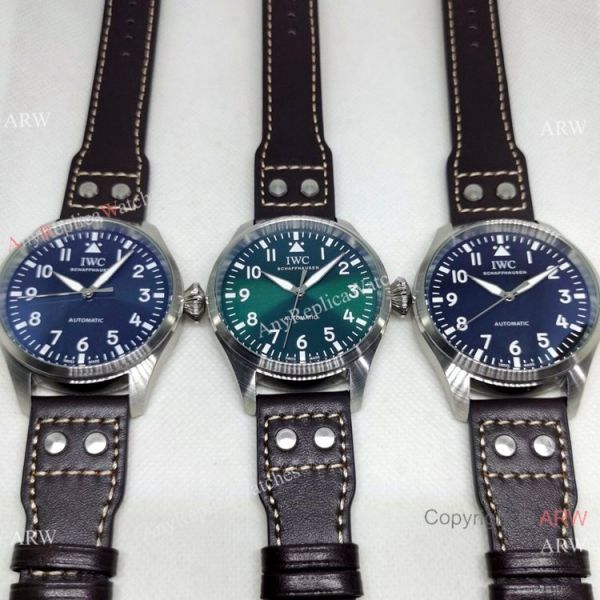 Best Quality IWC Pilots 43mm Automatic Watch Bucherer Blue Dial Silver Case Best Quality IWC Pilots 43mm Automatic Watch Bucherer Blue Dial Silver Case