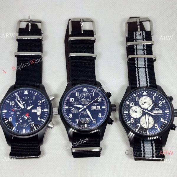 New Copy IWC Pilots Blacksteel Nylon Strap Watch Automatic New Copy IWC Pilots Blacksteel Nylon Strap Watch Automatic