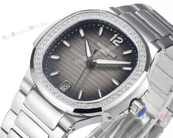 Swiss Cal.324 SC Patek Philippe Lady-Nautilus Watch Stainless steel Diamond bezel Swiss Cal.324 SC Patek Philippe Lady-Nautilus Watch Stainless steel Diamond bezel