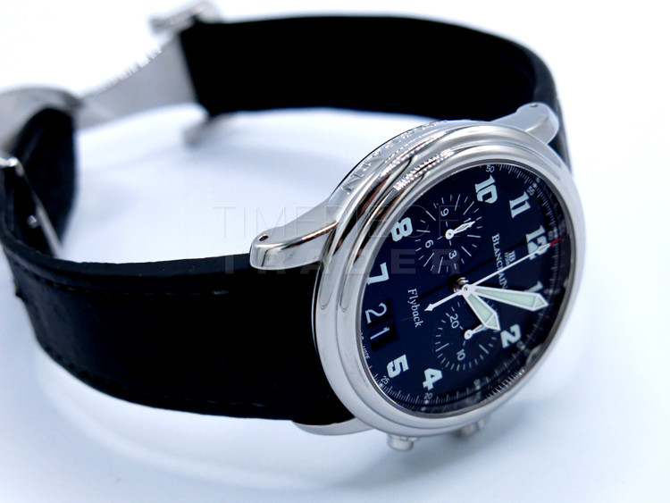 Blancpain Leman Big Date Flyback 2885f-1130-53 Stainless Steel Automatic Blancpain Leman Big Date Flyback 2885f-1130-53 Stainless Steel Automatic