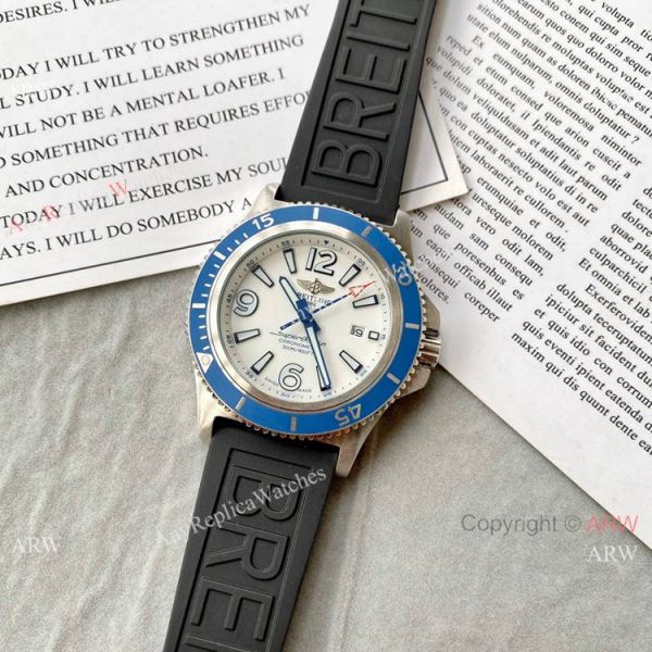 Breitling Superocean II 46mm Watches Blue Dial Blue Rubber Strap Breitling Superocean II 46mm Watches Blue Dial Blue Rubber Strap