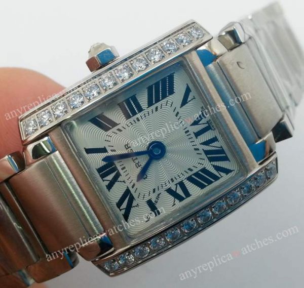 Cartier Tank Diamond Bezel Ladies Replica Watch Cartier Tank Diamond Bezel Ladies Replica Watch