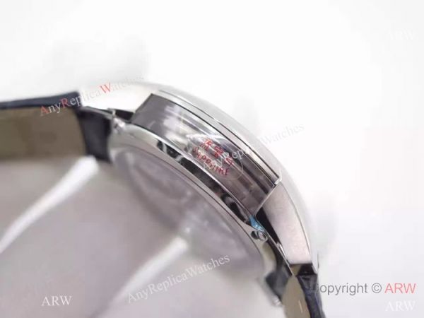 Swiss Grade Omega De Ville Fake Watch SS Blue Leather 8500 Movement Swiss Grade Omega De Ville Fake Watch SS Blue Leather 8500 Movement