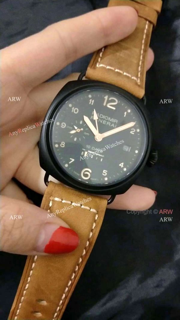 New Copy Radiomir 10 Days GMT Panerai Watch Black Case Orange Arabic New Copy Radiomir 10 Days GMT Panerai Watch Black Case Orange Arabic