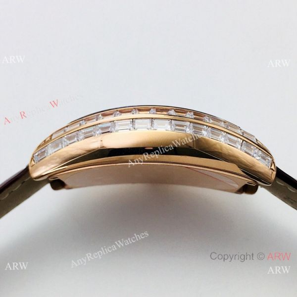 Swiss Replica Franck Muller Curvex diamond Watch Rose Gold 43mm Swiss Replica Franck Muller Curvex diamond Watch Rose Gold 43mm