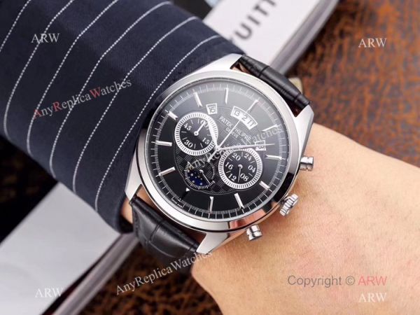 New Patek Philippe Grand Complication Moon Watch Brown Leather Band New Patek Philippe Grand Complication Moon Watch Brown Leather Band
