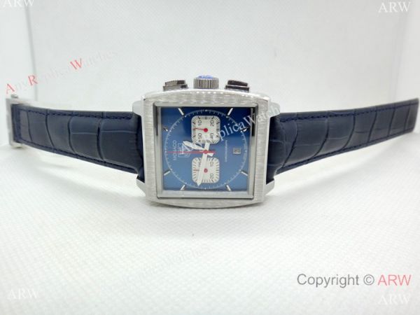 Best Tag Heuer Monaco Calibre 12 Replica Watch Blue Chronograph Dial Best Tag Heuer Monaco Calibre 12 Replica Watch Blue Chronograph Dial