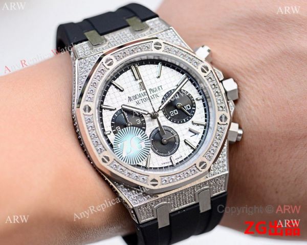 Iced Out Audemars Piguet Royal Oak VK Chronograph Watch 45mm Iced Out Audemars Piguet Royal Oak VK Chronograph Watch 45mm