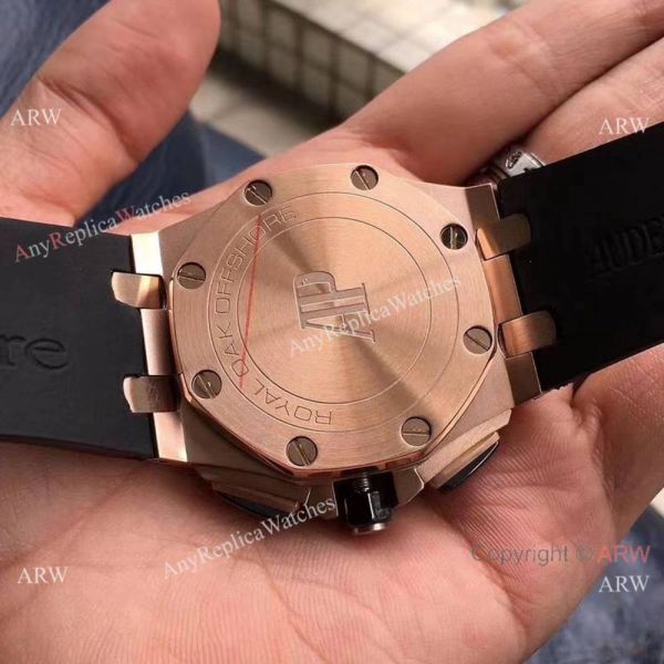 Copy Audemars Piguet Offshore 44mm Watch Rose Gold Black Rubber Strap Copy Audemars Piguet Offshore 44mm Watch Rose Gold Black Rubber Strap