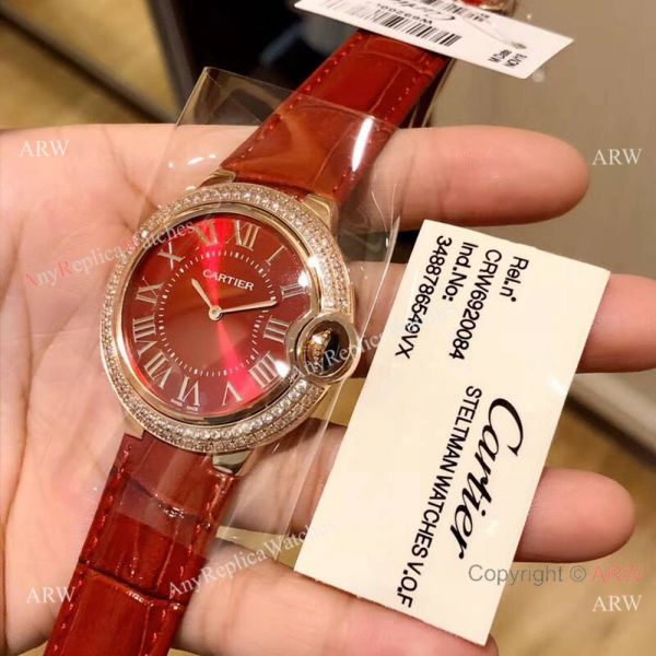 Copy Ballon Bleu De Cartier Red Watches Swiss Quartz Copy Ballon Bleu De Cartier Red Watches Swiss Quartz