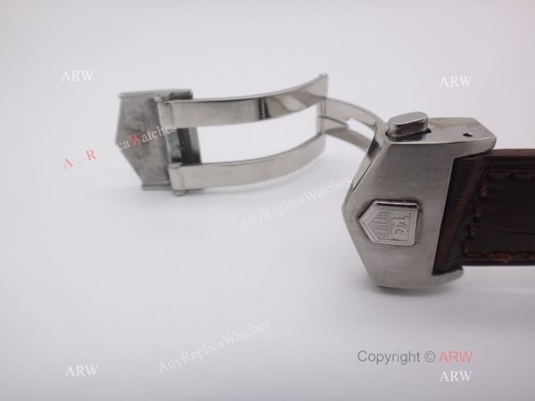 Tag Heuer Grand Carrera Calibre 17 RS3 Copy Watch Brown Face/Brown Leather Strap Tag Heuer Grand Carrera Calibre 17 RS3 Copy Watch Brown Face/Brown Leather Strap