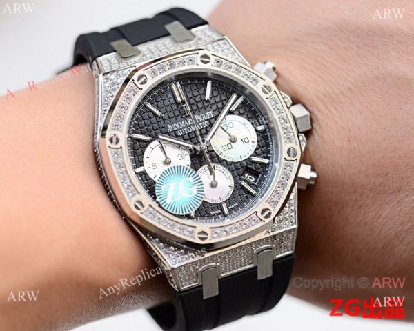 New Copy Audemars Piguet Iced Out Royal Oak VK Chronograph Watch New Copy Audemars Piguet Iced Out Royal Oak VK Chronograph Watch