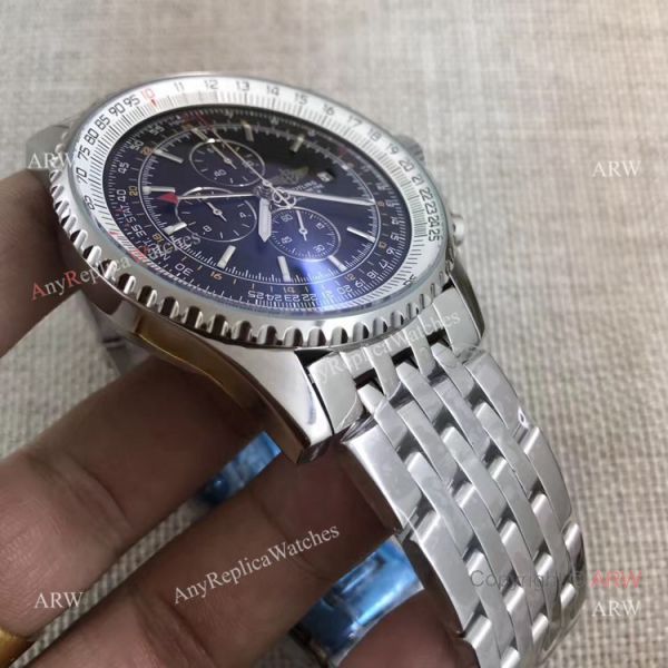 Breitling Navitimer World GMT Stainless Steel Black Dial 46mm Replica Breitling Navitimer World GMT Stainless Steel Black Dial 46mm Replica