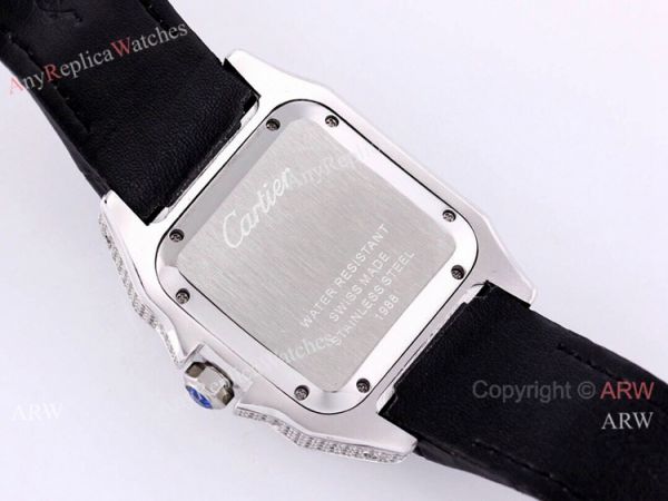 AAA Copy Cartier Santos De Iced Out Watch Automatic Movement AAA Copy Cartier Santos De Iced Out Watch Automatic Movement