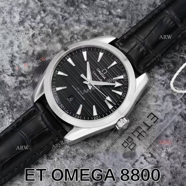 Replica Omega Seamaster Swiss ETA 8800 Movement Superluminova Leather Band Watch Replica Omega Seamaster Swiss ETA 8800 Movement Superluminova Leather Band Watch