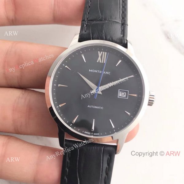 Montblanc Meisterstuck Black Face Black Leather Mont Blanc Knock off Watch Montblanc Meisterstuck Black Face Black Leather Mont Blanc Knock off Watch