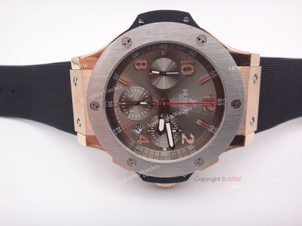 Swiss Grade 7750 Hublot Big Bang Cappuccino Rose Gold Grey Dial Replica Watches Swiss Grade 7750 Hublot Big Bang Cappuccino Rose Gold Grey Dial Replica Watches