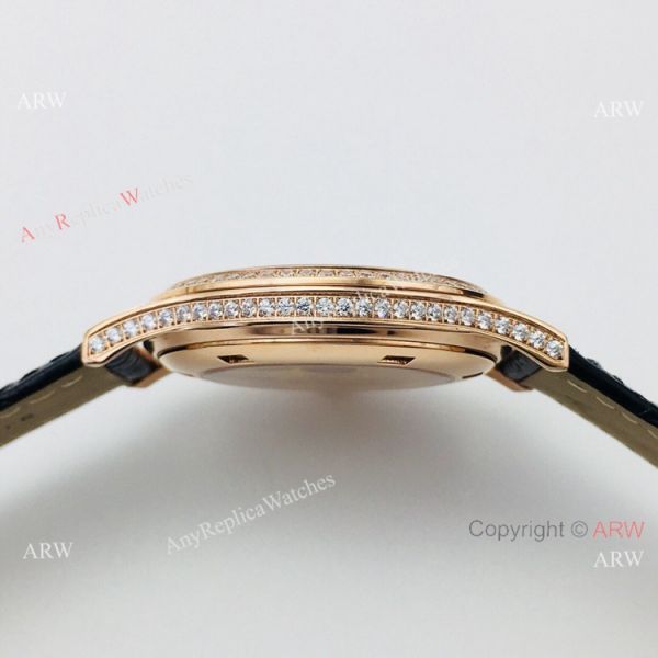 Swiss Grade 1 Patek Philippe Calatrava V2 Cal.9015 Watch Rose Gold Diamond 38mm Swiss Grade 1 Patek Philippe Calatrava V2 Cal.9015 Watch Rose Gold Diamond 38mm