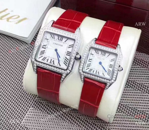 High Quality Cartier Santos Diamond Replica Watch Lover watch High Quality Cartier Santos Diamond Replica Watch Lover watch