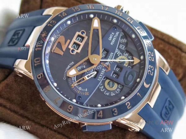 Copy Swiss Ulysse Nardin El Toro / Black Toro Watch Blue Ceramic Bezel Copy Swiss Ulysse Nardin El Toro / Black Toro Watch Blue Ceramic Bezel