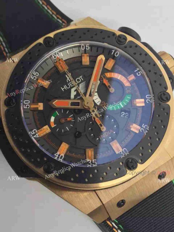Copy Hublot F1 Geneve Watch Rose Gold Case Copy Hublot F1 Geneve Watch Rose Gold Case