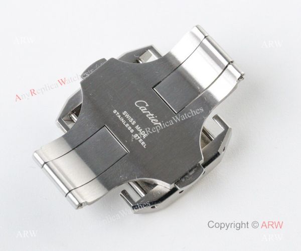 Swiss Grade Replica Cartier Santos 9100 Black Leather Watch Swiss Grade Replica Cartier Santos 9100 Black Leather Watch