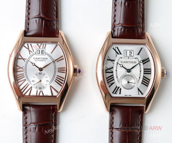Swiss Grade Cartier Tortue de Watch Replica Silver Roman Dial Swiss Grade Cartier Tortue de Watch Replica Silver Roman Dial