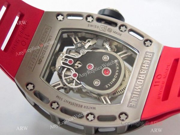 Swiss 1:1 Replica Richard Mille RM 052 Skeleton Watch Red Rubber Strap Swiss 1:1 Replica Richard Mille RM 052 Skeleton Watch Red Rubber Strap