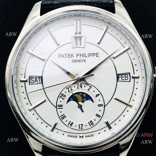 Patek Philippe Replica Annual Calendar White Dial Watch Swiss Cal324 Patek Philippe Replica Annual Calendar White Dial Watch Swiss Cal324