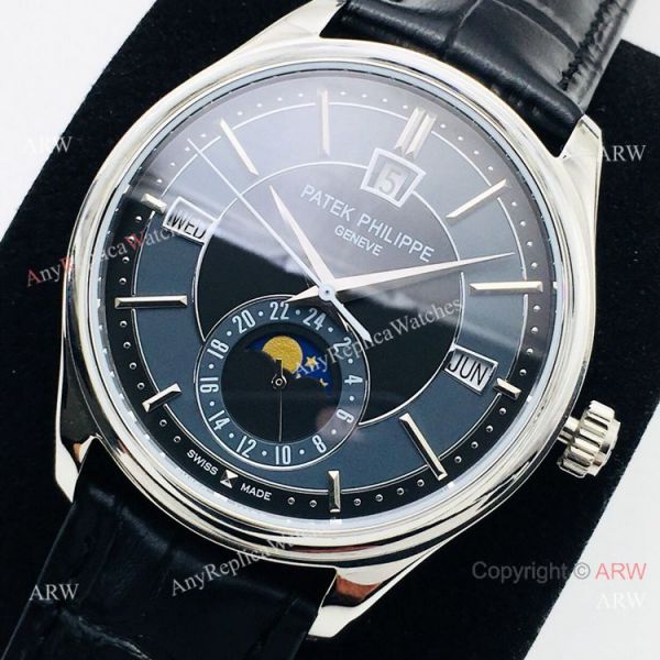 PPF Swiss Replica Patek Philippe Annual Calendar 41mm watch Blue Dial PPF Swiss Replica Patek Philippe Annual Calendar 41mm watch Blue Dial