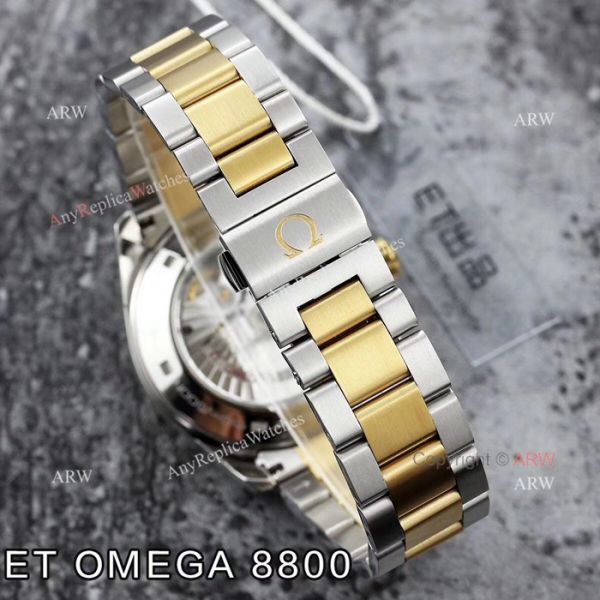 ET V4 Swiss ETA 8800 Omega Seamaster Superluminova 2 Tone Watch ET V4 Swiss ETA 8800 Omega Seamaster Superluminova 2 Tone Watch
