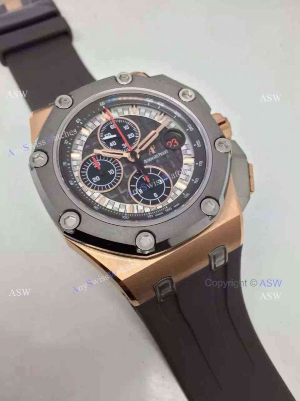 Swiss Audemars Piguet Michael Schumacher Royal Oak Offshore Black Leather Band Watch Swiss Audemars Piguet Michael Schumacher Royal Oak Offshore Black Leather Band Watch